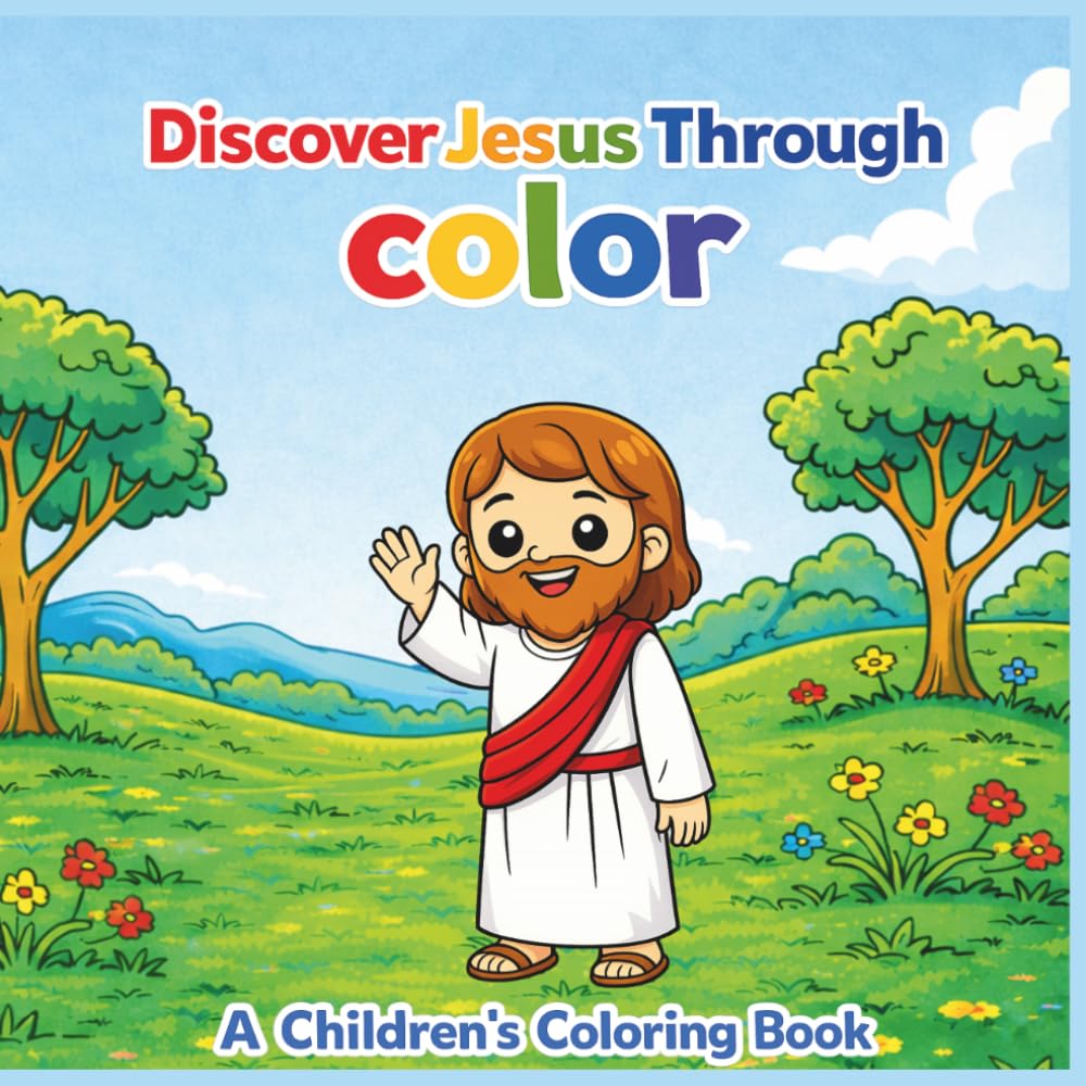 Discover Jesus Through Color: A Children's Coloring Book
