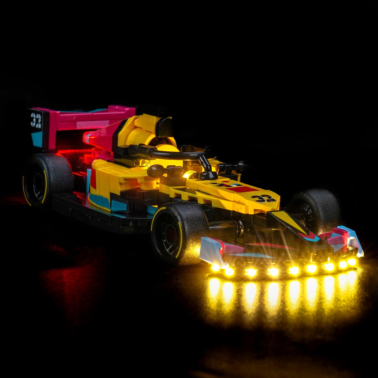 LocoLee Led Light Set Compatible with Lego 77258 F1 ACADEMY Race Car Led Decoration Lighting Kit Compatible with Lego 77258 Building Blocks Model,Only Lights Set,No Model - Image 3