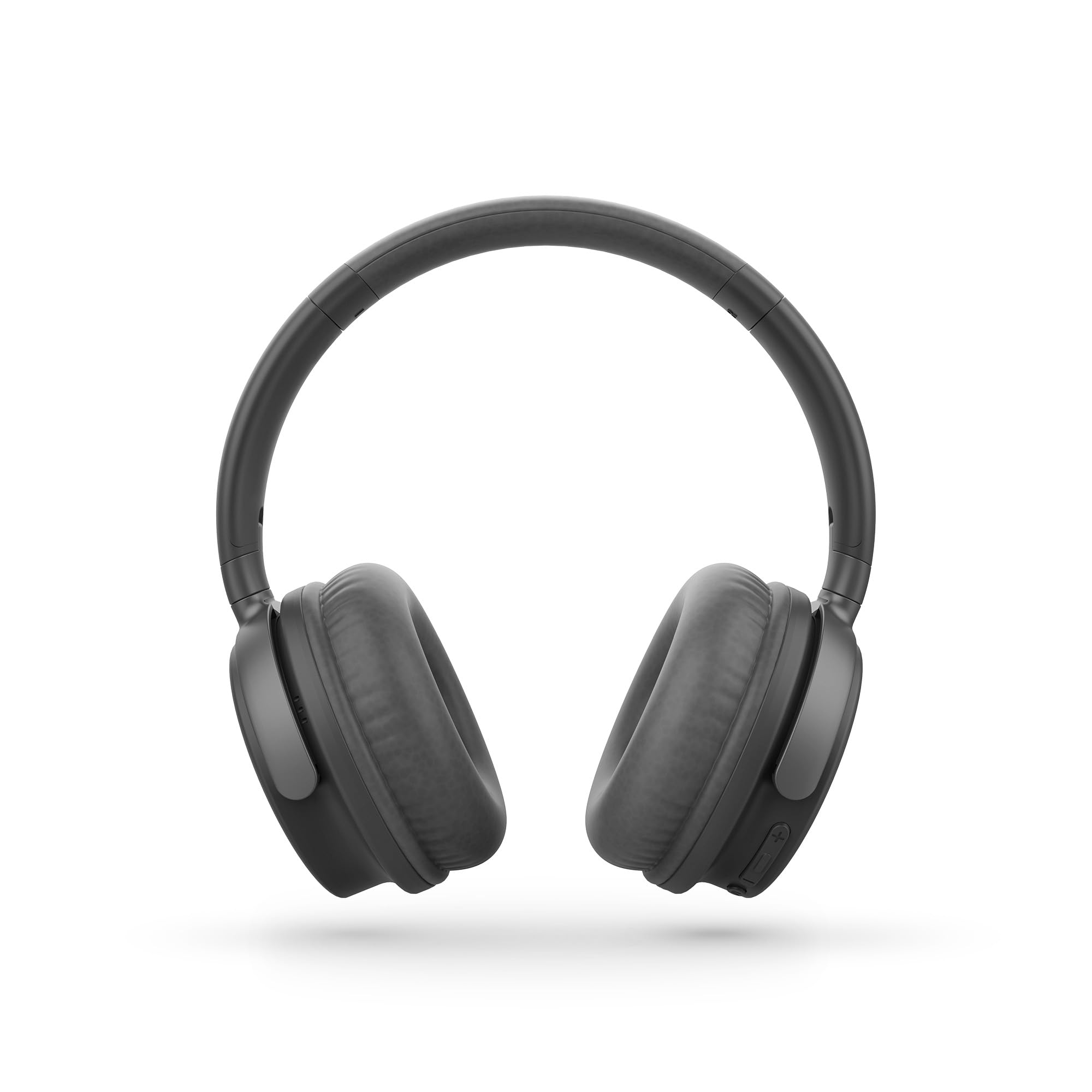 Energy Sistem Power Radio - Cuffie Bluetooth (45 ore di batteria, lettore MP3 MicroSD, Deep Bass, cuscinetti in pelle proteica e schiuma visco elastica) nero