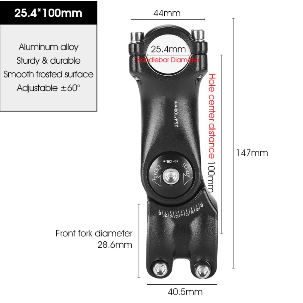 Barre De Guidage 600mm Guidon Vélo Aluminium 600mm - Diamètre 25.4mm