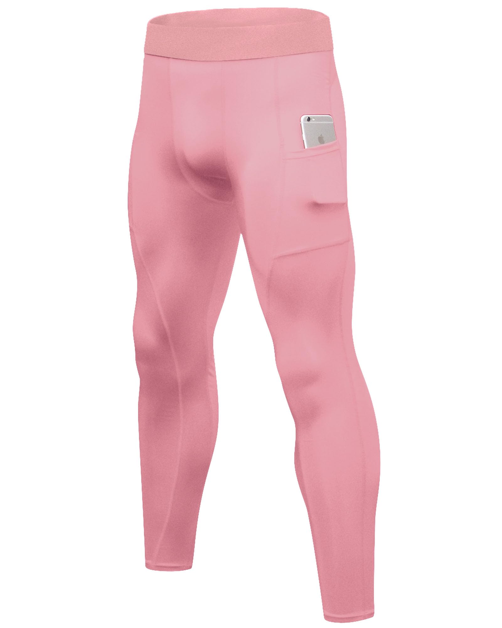 SPVISECompression Pants Men Leggings for Sports Gym Cool Dry Athletic Tights Base Layer for Running Football Basketball Yoga