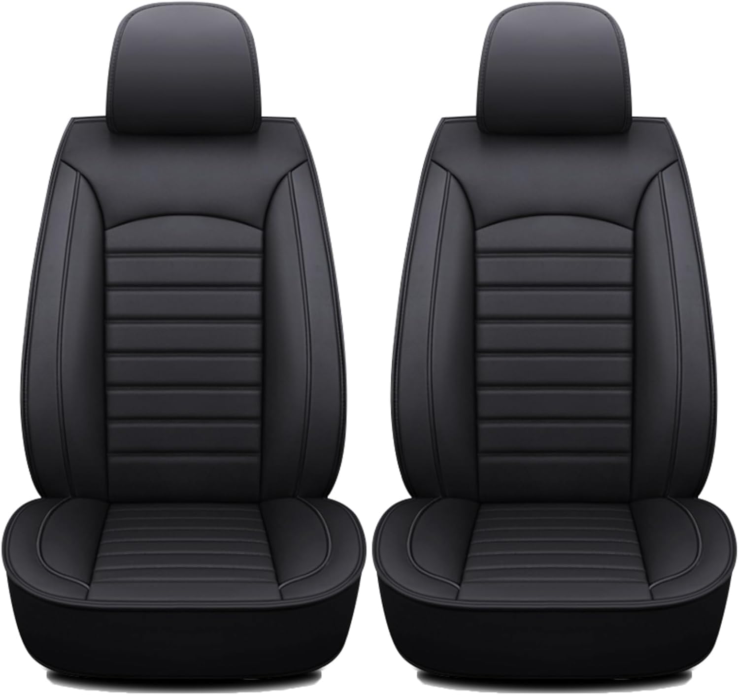 ZGYHESO Car Front Seat Covers for Vw Volkswagen Passat B6 Passat B7 Passat B8 Passat Cc Passat B5.5 Passat B5, Easy Install Automotive Seat Protectors Elasticated Hems,Black