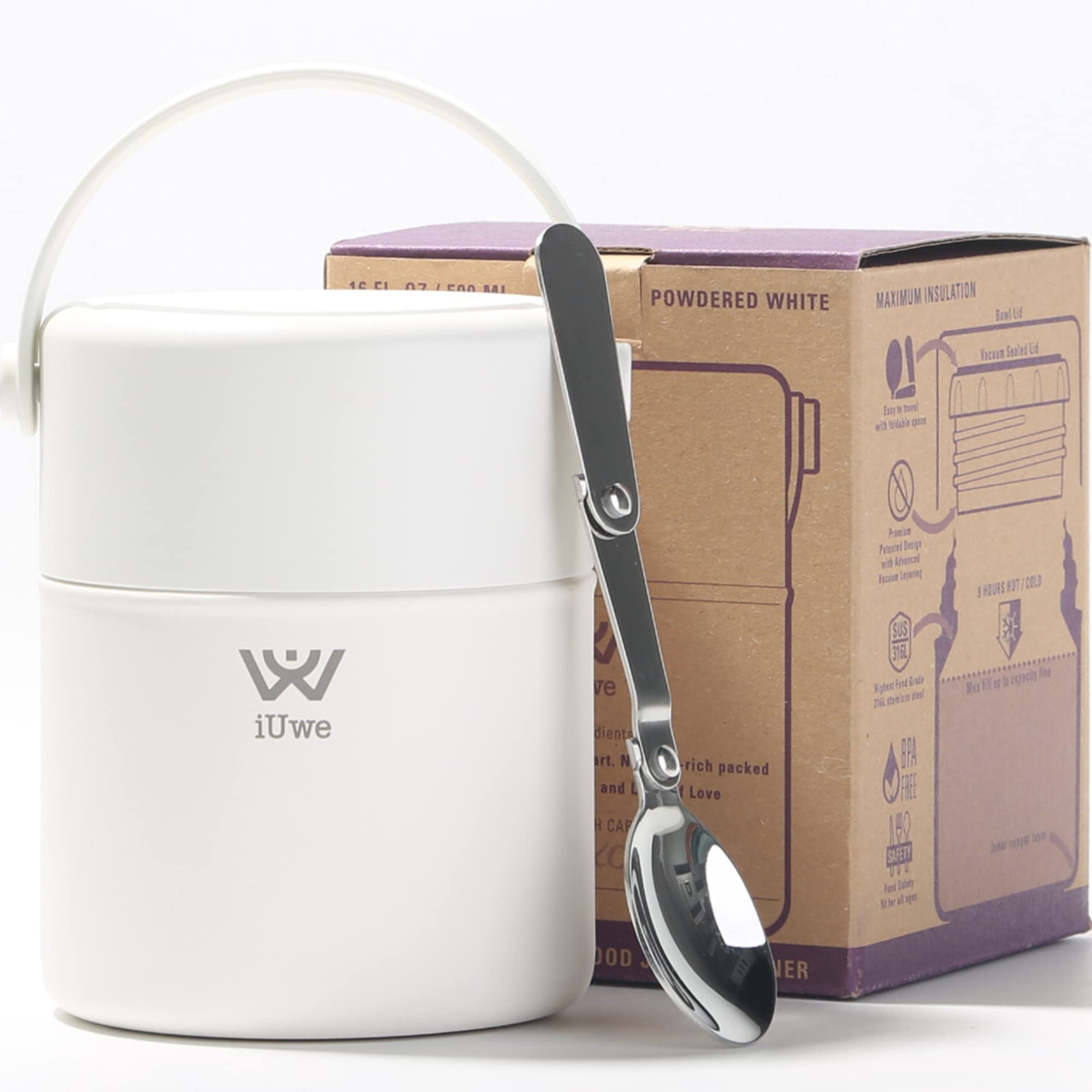 Amazon.com: iUwe 16oz Food Thermos for Hot Food Kids Lunch