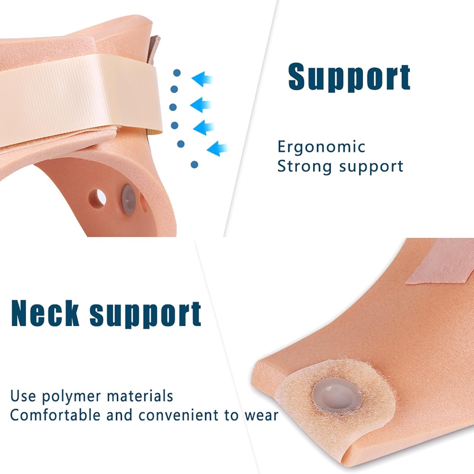 X&Z-XAOY Collarín Cervical Infantil Children Neck Support Brace Diseño En Forma De »V Espuma Suave Que No Irrita La Piel Y Malla De Algodón Transpirable(S)