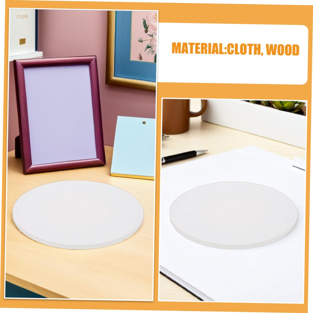 PLAFOPE 5 Piezas Lienzos Ovalados para al Óleo Tablero de Madera Estable y Lienzo de Algodón para Principiantes Suministros de Dibujo Versátiles para Clases de Arte y Proyectos Creativos