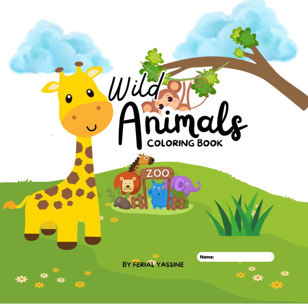 wild Animals: coloring Book