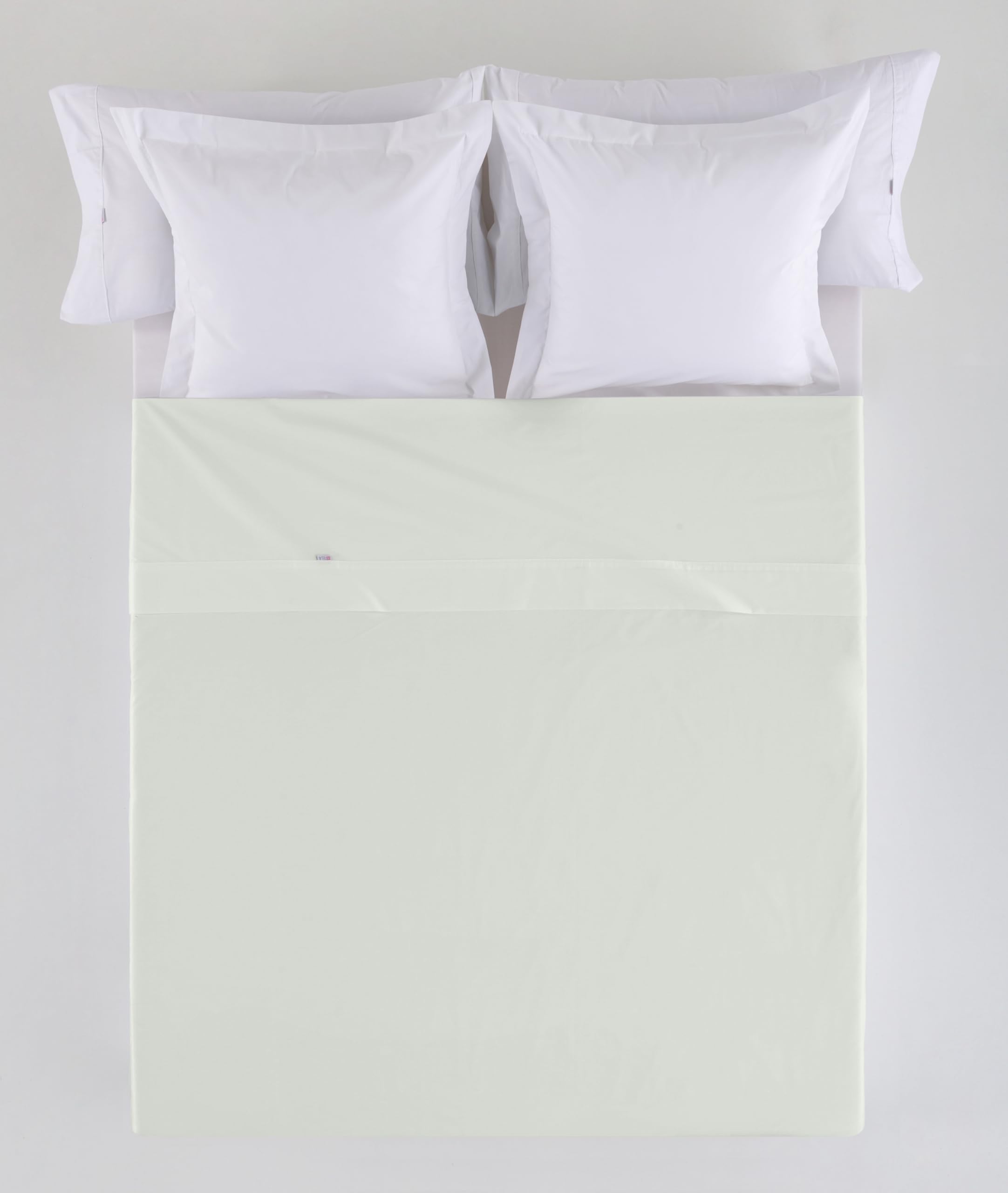 SABANA ENCIMERA color hueso Cama de 200 100% algodón - 200 hilos. Gramage: 125