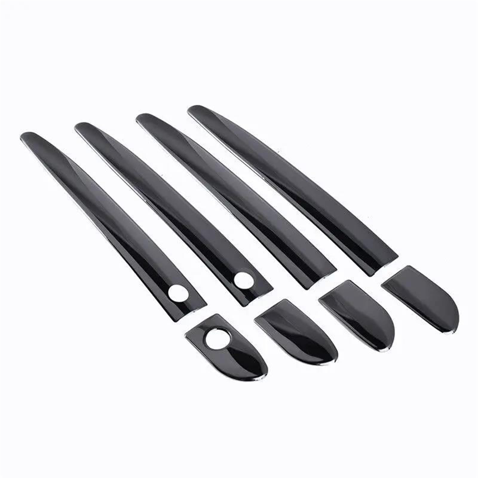 NOHEEU Car Exterior Door Handle Trim Cover Parts Accessories for Mazda CX-9 CX9 CX 9 MK2 2016-2018(2 Black Buttons)