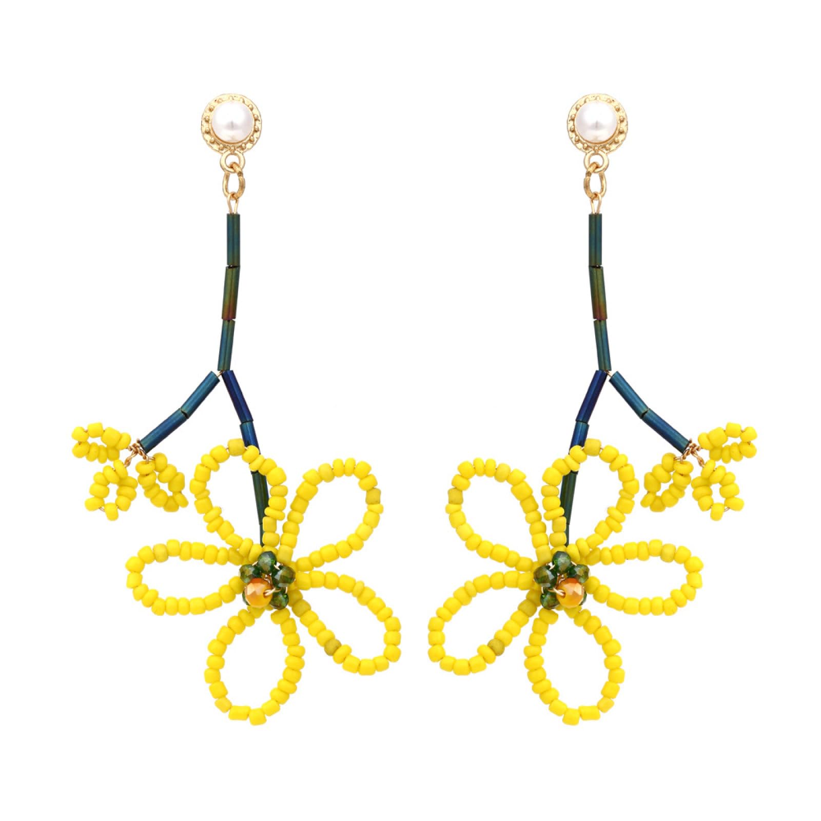 Boucles d'oreilles perlées bohèmes légères pour éviter les douleurs - 6