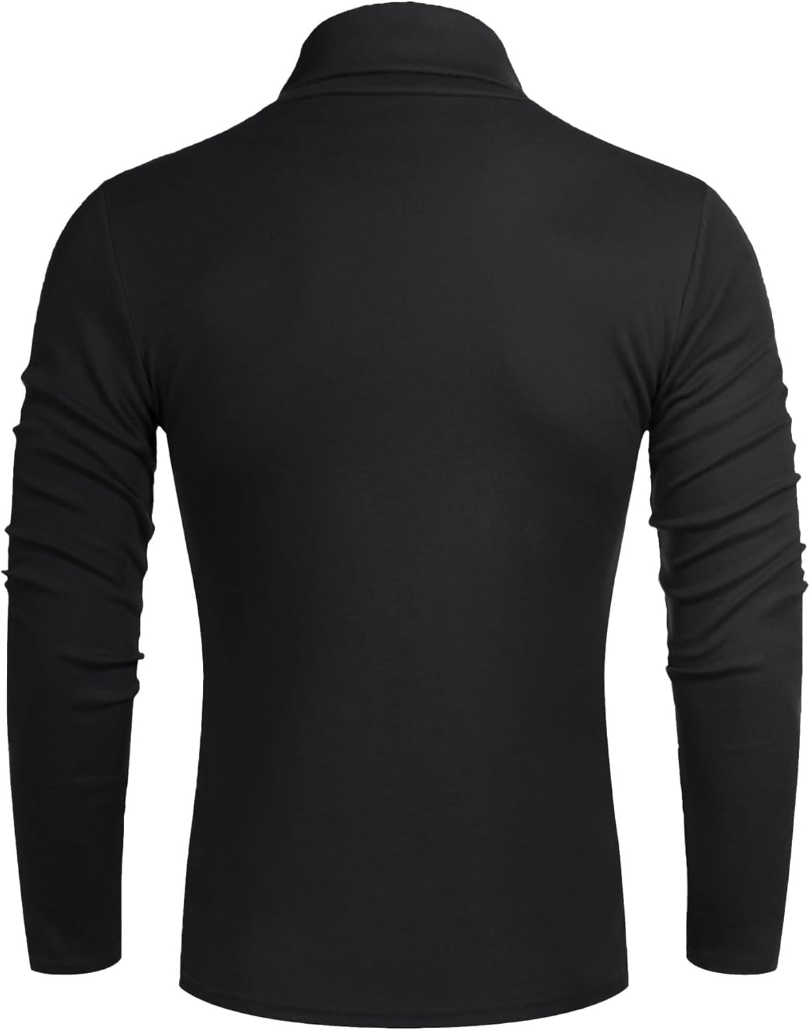 Poriff Men's Casual Turtleneck Pullover Tops Slim Fit Long Sleeve Basic Lightweight Sweaters - Image 4