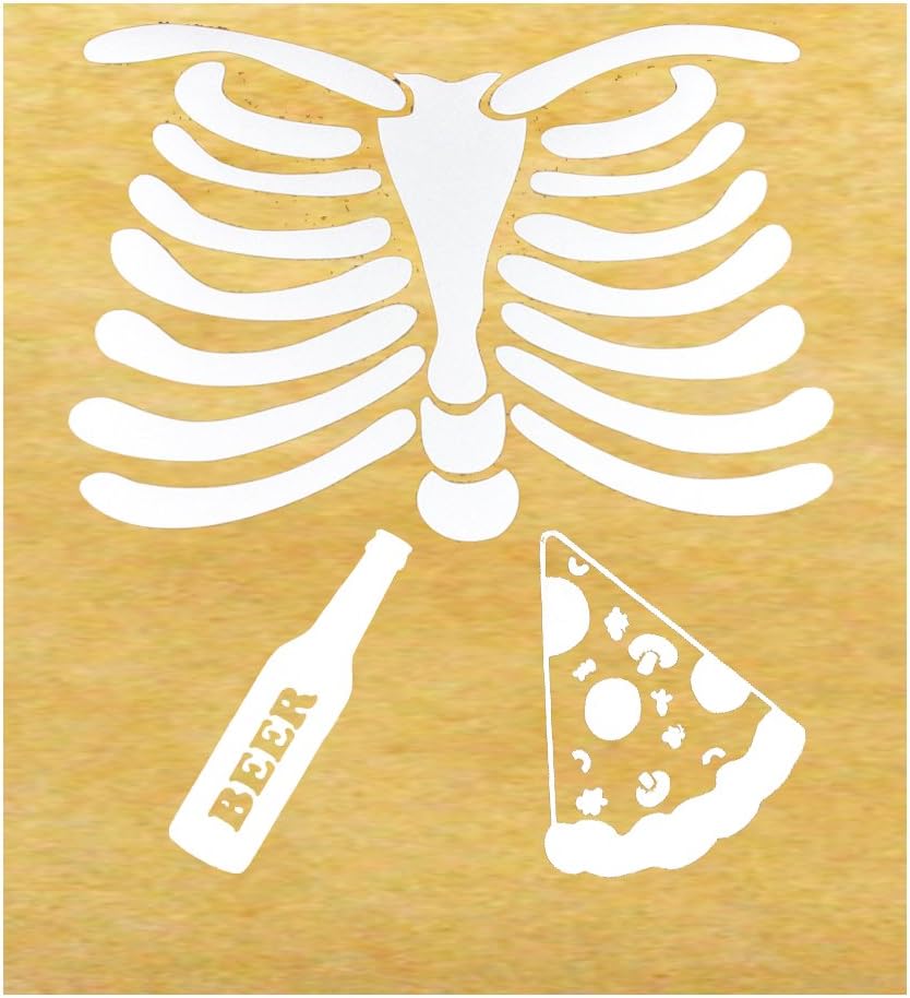Daddy Skeleton Beer & Pizza DIY Iron-on