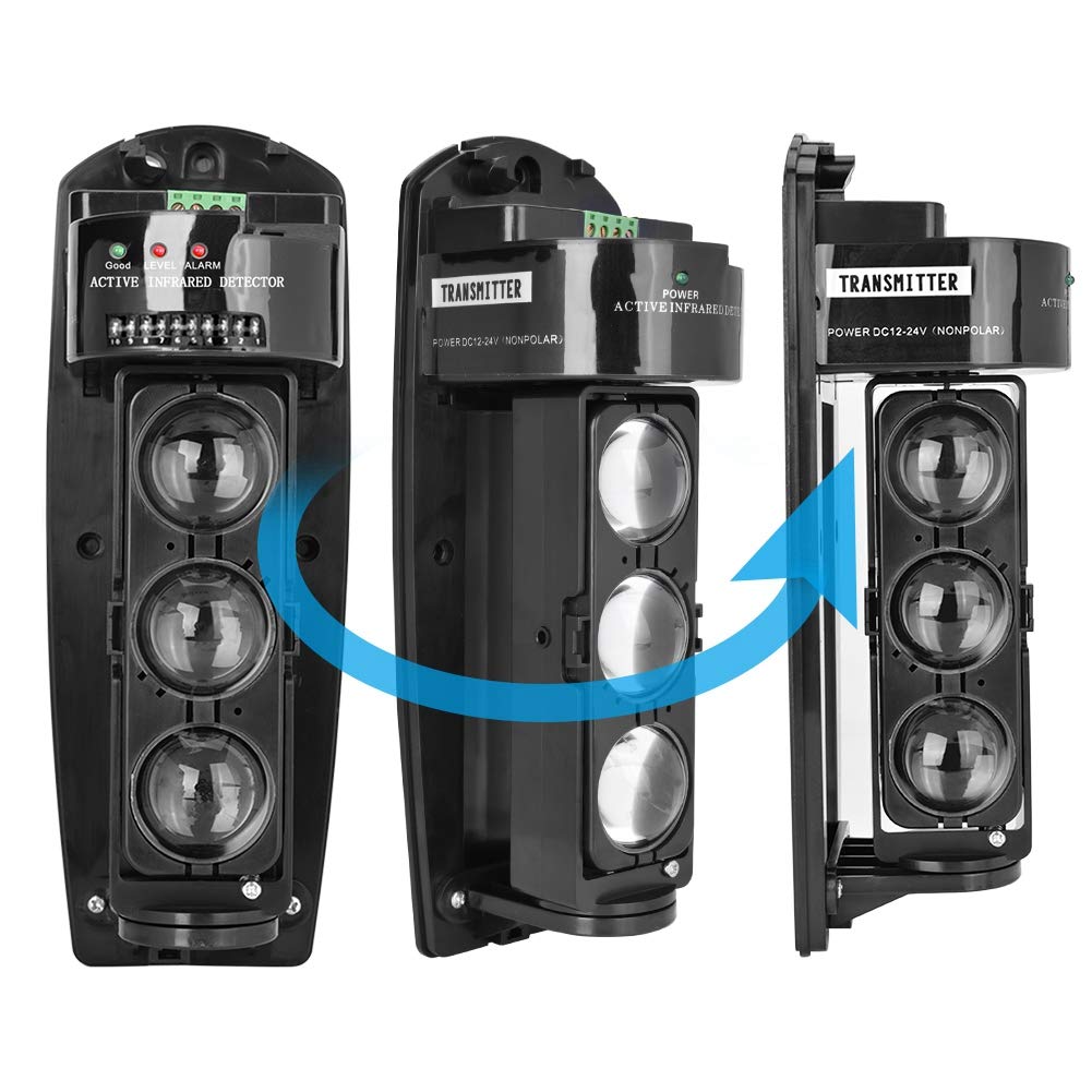 Alarme Triple Faisceau Détecteur Infrarouge LED Système de Sécurité Photoélectrique ABE 250 (Triple Faisceau ABE-200)