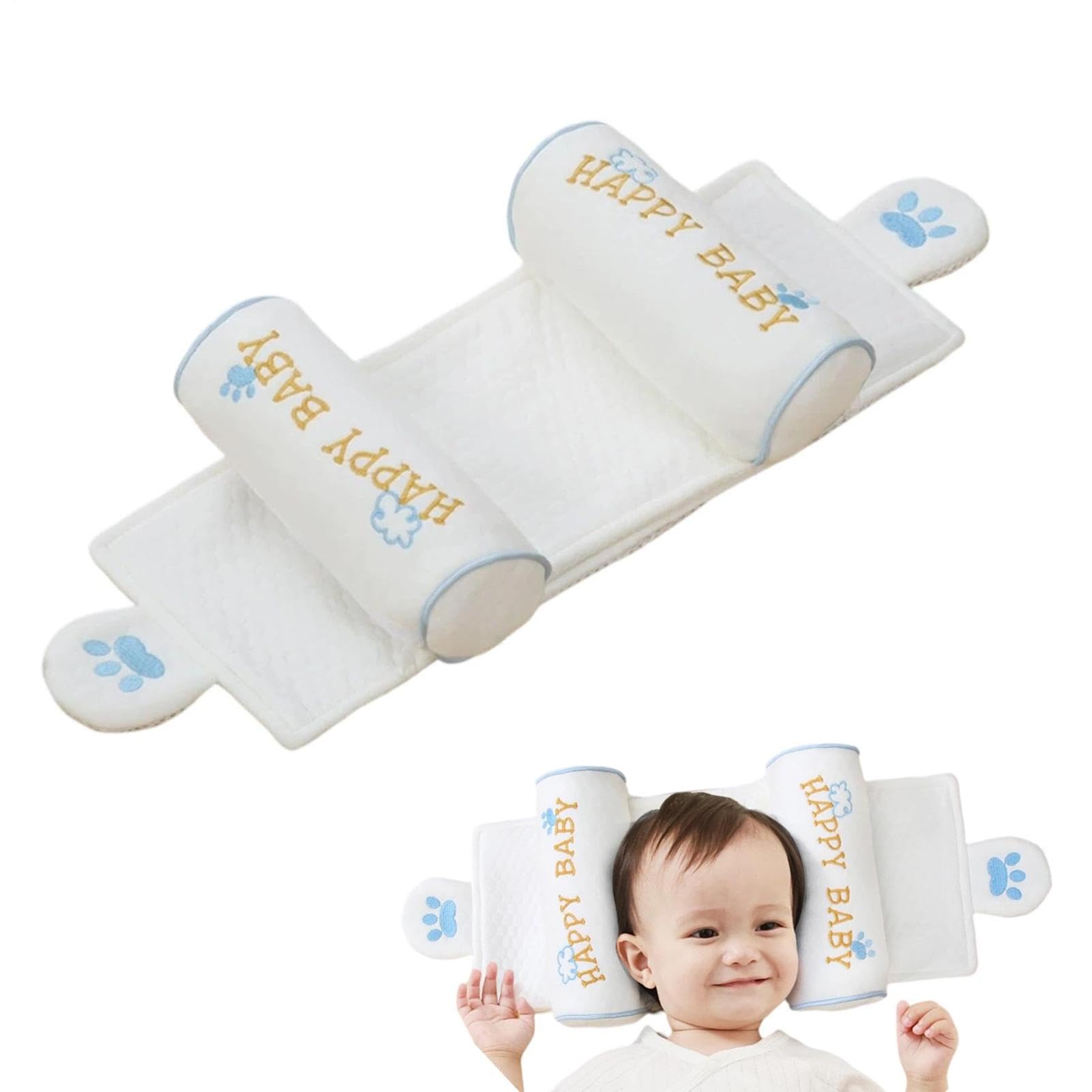 Child Pillow, Soft Non-irritating Head & Neck Support Pillow, Breathable Washable Child Neck Support Pillows, Portable Sleeping Cushion for Kids Home Travel Stroller Hospital