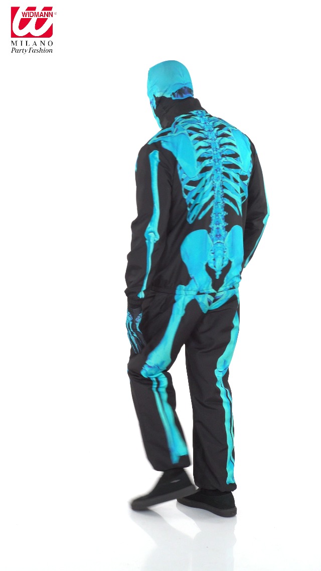 W WIDMANN Máscara De Calavera Media Cara – Accesorio De Disfraz En Blanco Y Negro – Perfecta Para Halloween, Carnaval Y Fiestas Temáticas