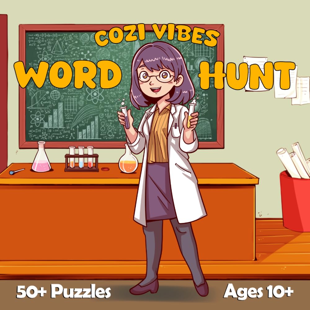 Cozi Vibes Science Word Hunt: Word Search Puzzles for Ages 10 and Up: Challenging Fun for the Whole Family (Cozi Vibes Word Hunts)