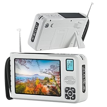 動作品　IKIRETMUA ポータブルテレビ TR070 　ワンセグ　防災ラジオ Amazon | 防水TV 7インチ IPX6 テレビ付きラジオ フルセグ