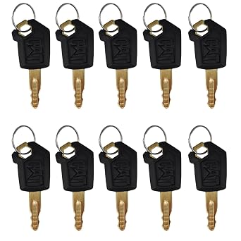 Cat Keys for Caterpillar Heavy Equipment 10 PCS
