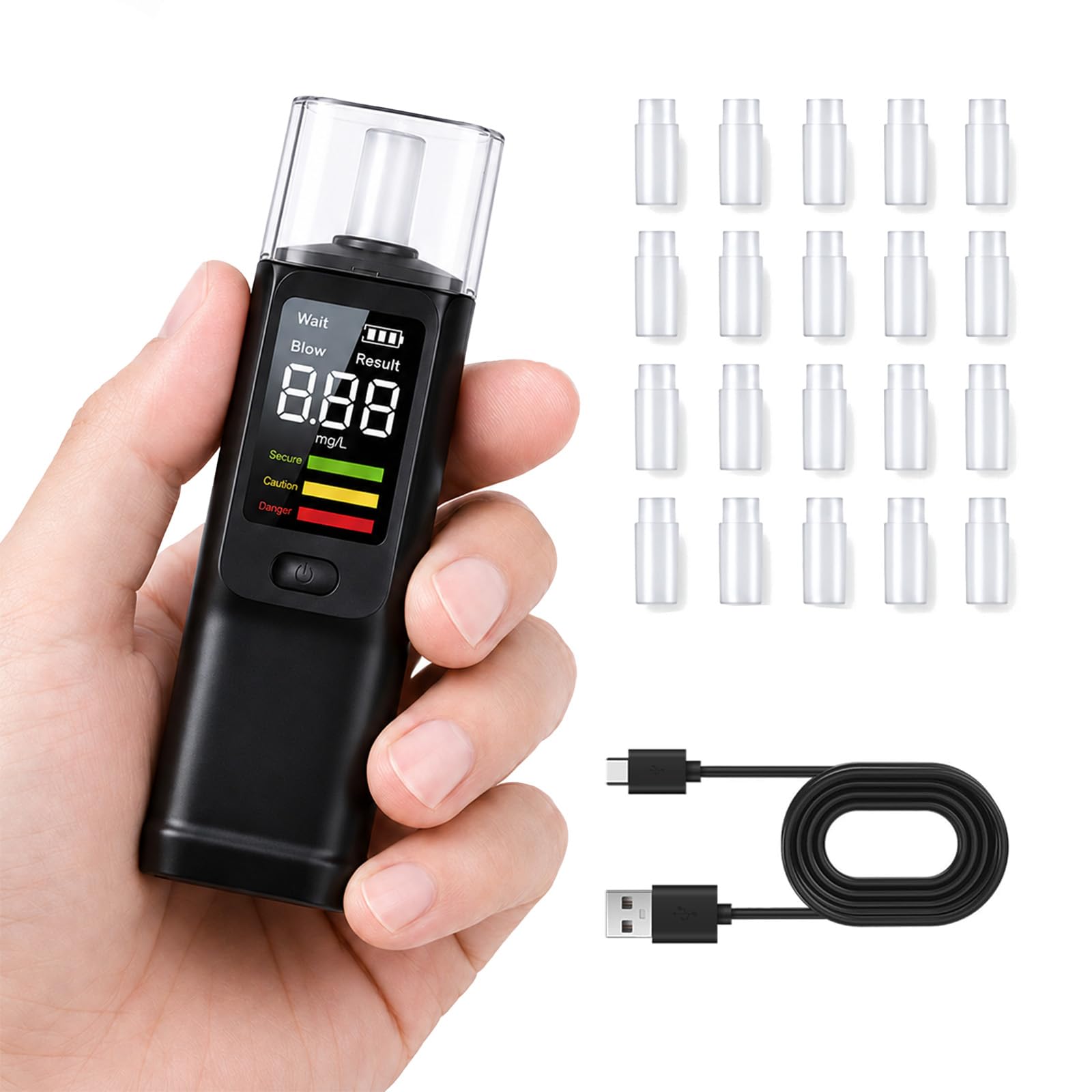 Digital Breathalyzer with LED Indicator