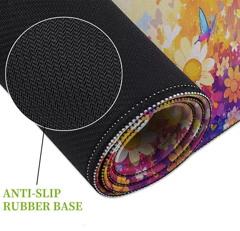 Tapis de souris grand format aux finitions soignées et bords cousus