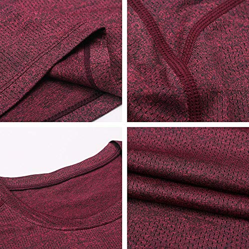 Ajcoflt T-shirt de esportes dos homens impressão de camuflagem secagem rápida elástico o pescoço de