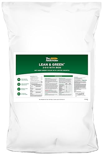 The Andersons Fertilizante profesional Lean & Green 2-0-0 con hierro, cubre hasta 11,100 pies cuadrados (bolsa de 40 libras)