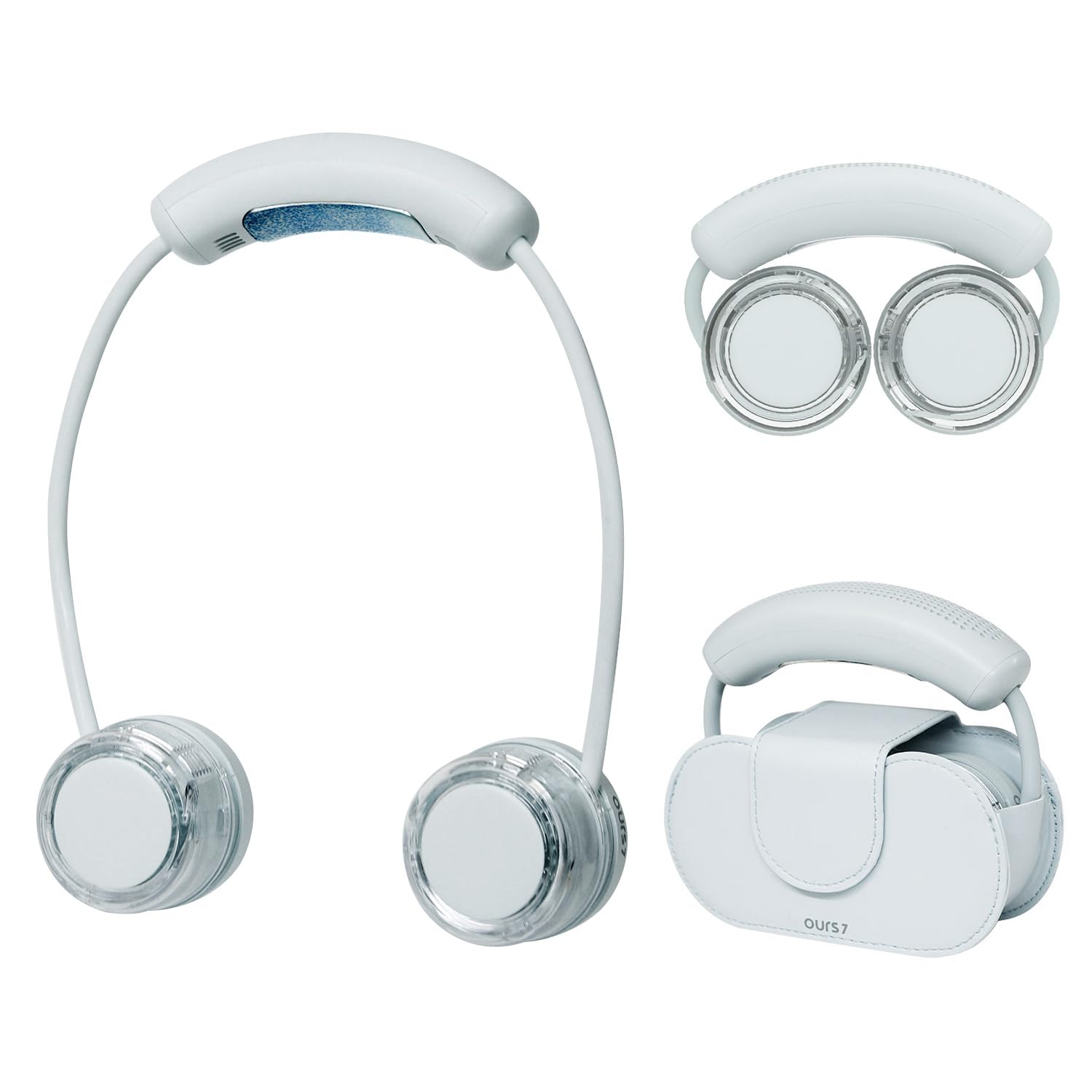Amazon.co.jp: OURS7 首掛け扇風機 冷却プレート COOLING [ 強力送風