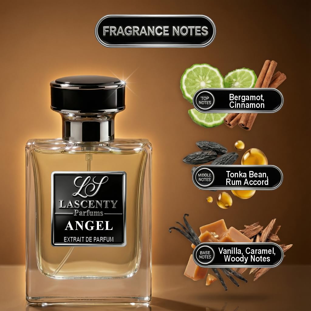 ANGEL Inspired by K|.LIAN Angels' Share, Warm Spicy Gourmand Perfume and Cologne for Men and Women, Long Lasting Intense Fragrance with Strong High Projection, 50 ml EDP