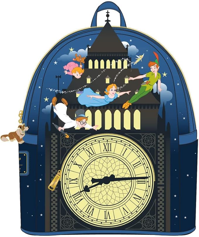 Mini Mochila Loungefly Disney Peter Pan Glow Clock