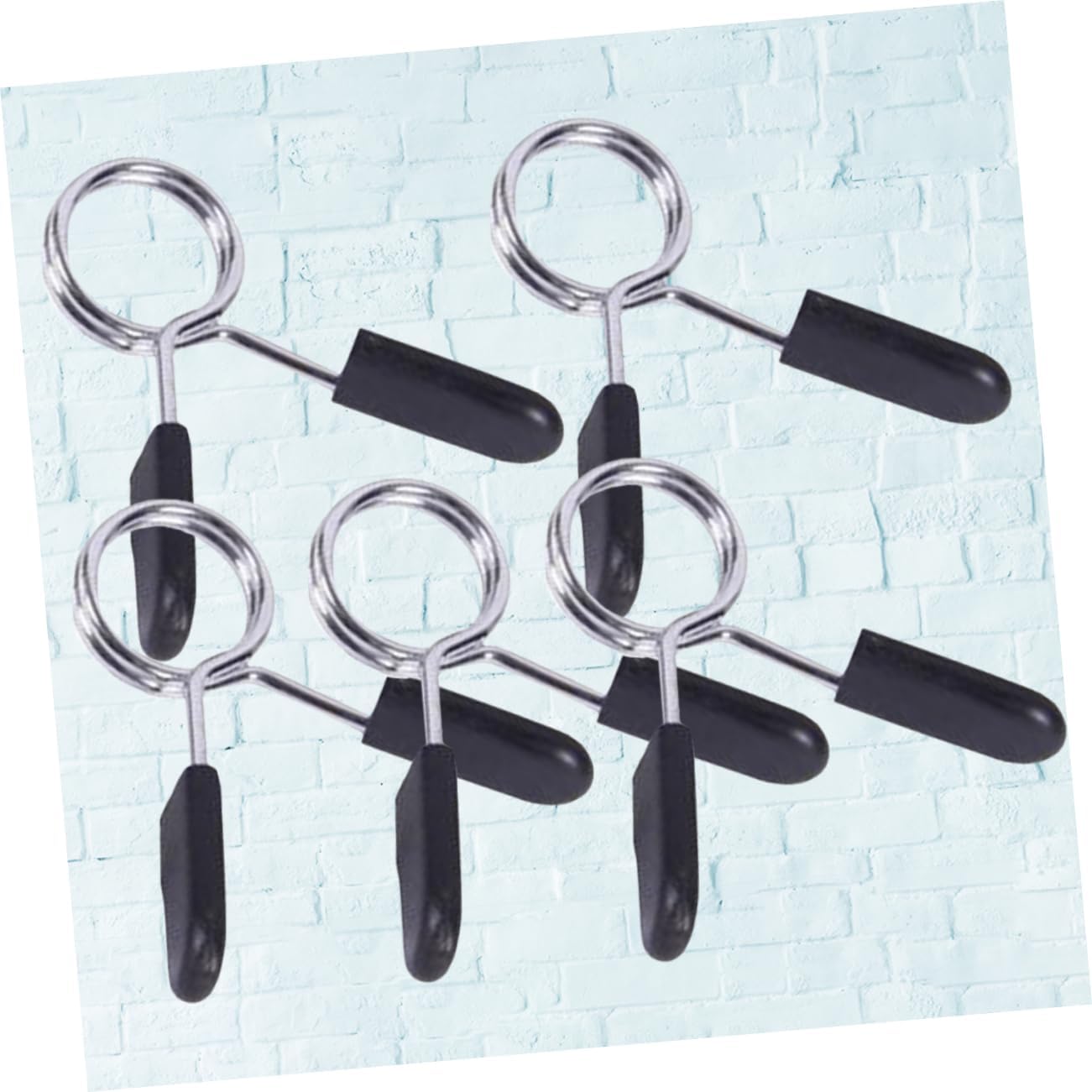 Snap Spring Buckle Barbell Spring Clip Collar Barbell Clamps for Powerlifting