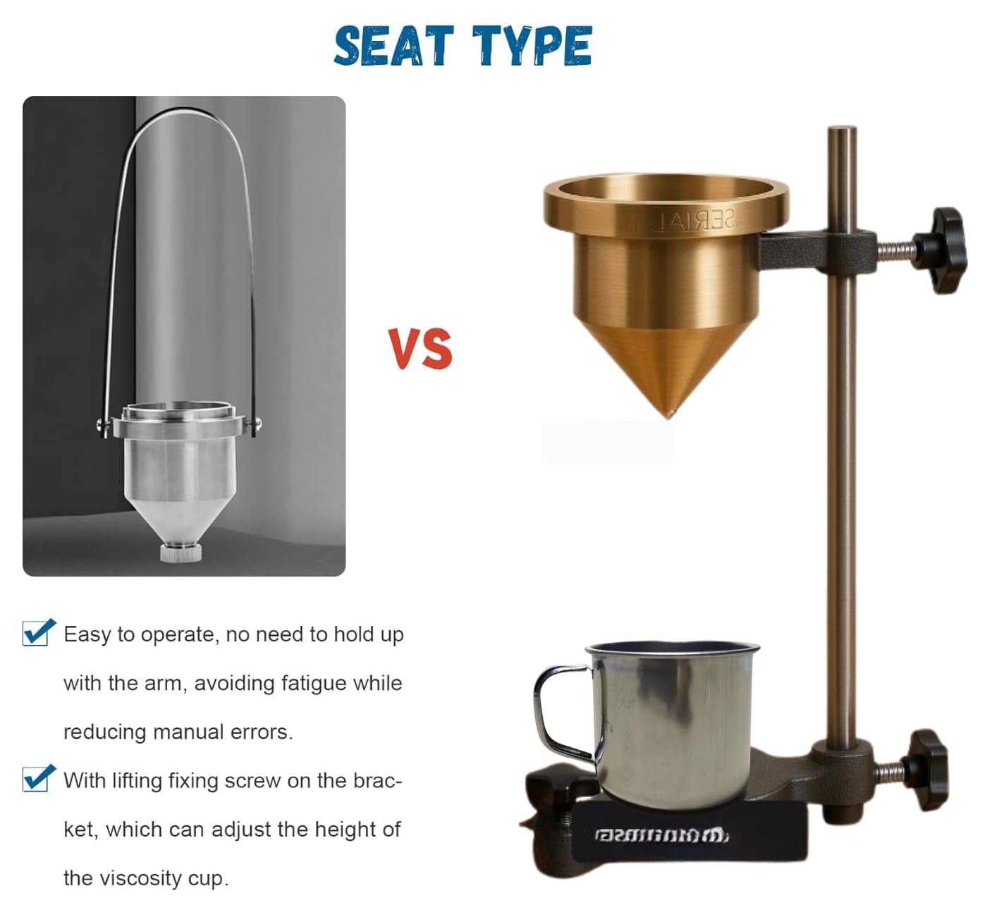 LABICO Ford B4 Viscosity Cup – Precision Brass Viscometer with Stand & Stopwatch - Image 2 thumbnail