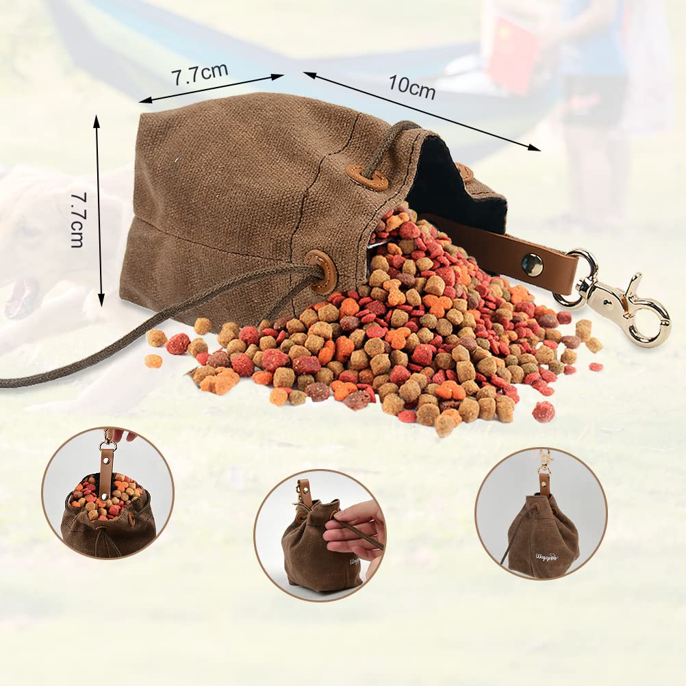 Bolsa de Golosinas para Perros,Pet Training Snack Bag, Bolsa Premios Perros con Dispensador de Bolsas de Excrementos Integrado,Bolsa de Entrenamiento para Perros,Viajes,Adiestrar y Pasear