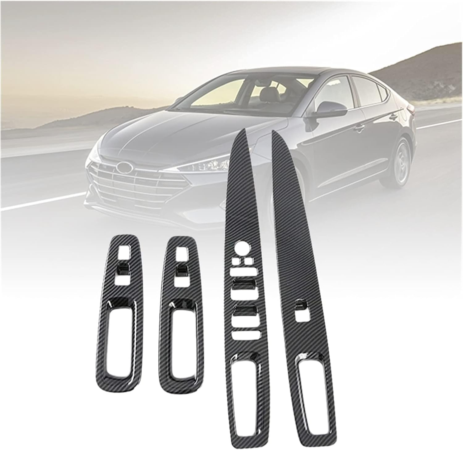 数々のアワードを受賞 飾る 左ハンドル車4ピースカードアウィンドウリフトスイッチボタンカバー成形 Abshyundai Elantra 21と互換性があります あなたの車をもっと涼しくします Www Rubberdev Gov Lk