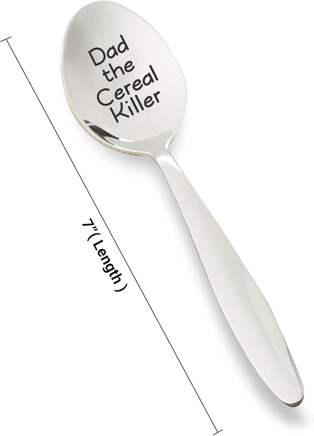 Dad Gift | Gift for dad from daughter, son | Useful gift for dad | Birthday, Father's day Gift | Gifts for dad who wants nothing | Dad The Cereal Killer - Engraved Spoon | Cool Gifts for dad, papa