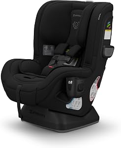 UPPAbaby Rove Convertible Car Seat - 2-in-1 Rear + Forward Facing - Quick + Secure 3-Step Install - Intuitive Safety Technology + Comfort Features - Cup Holder Included - Jake (DualTech Black Mélange)