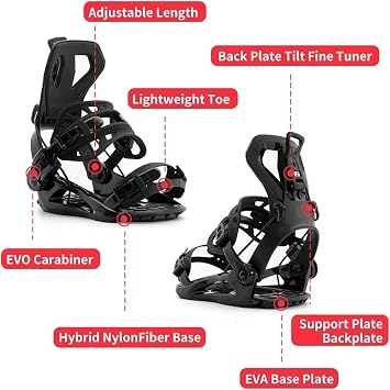 Snowboard Binding Versatile Ski Board Bindings, Cutting, Flat Flower, Women's Snowboard Strap, Men's