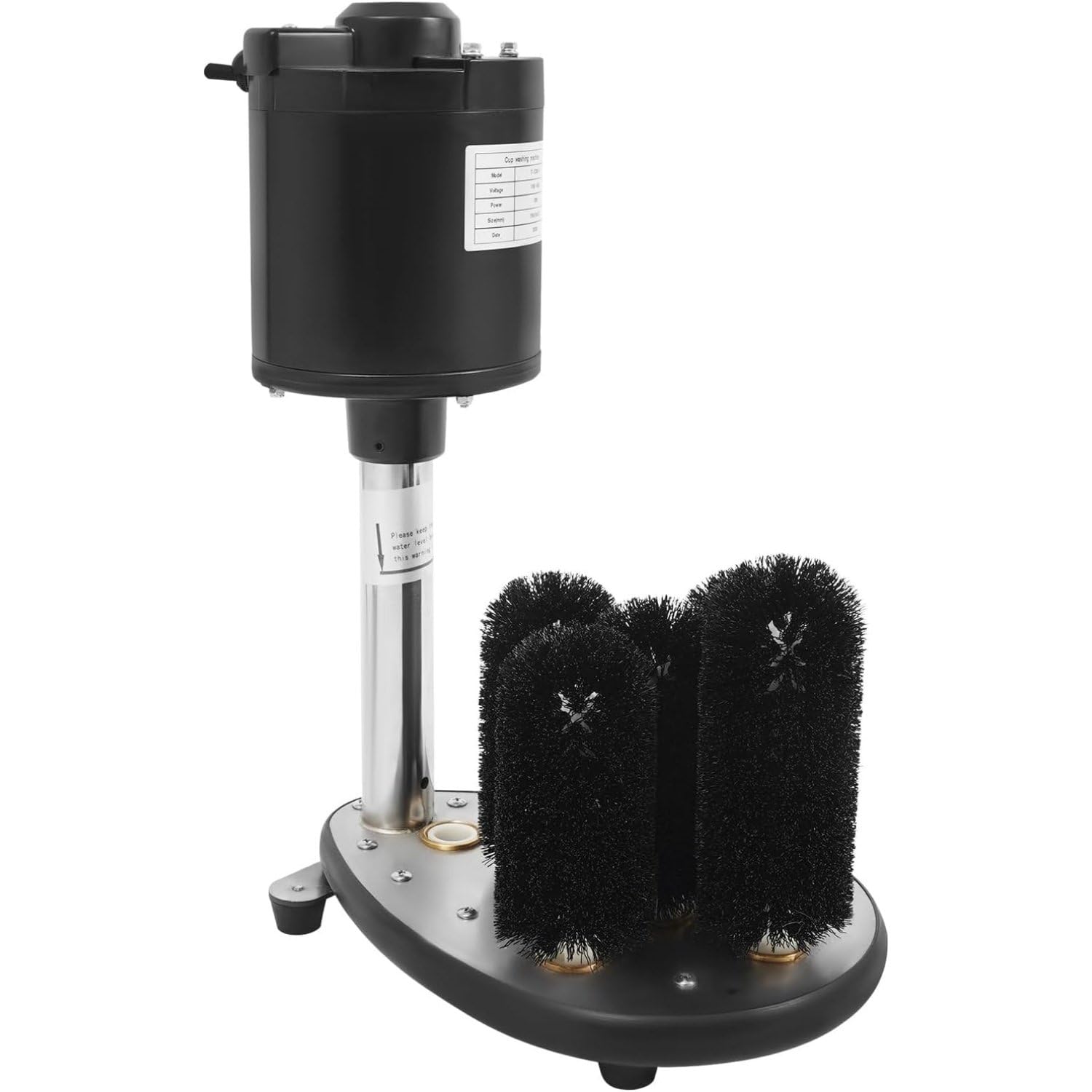 Lave-verres commercial robuste, machine électrique de nettoyage pour verres à vin (bars, restaurants, cafés) – Lave-verres professionnel pour chopes à bière, verres à vin rouge et flûtes à champagne.