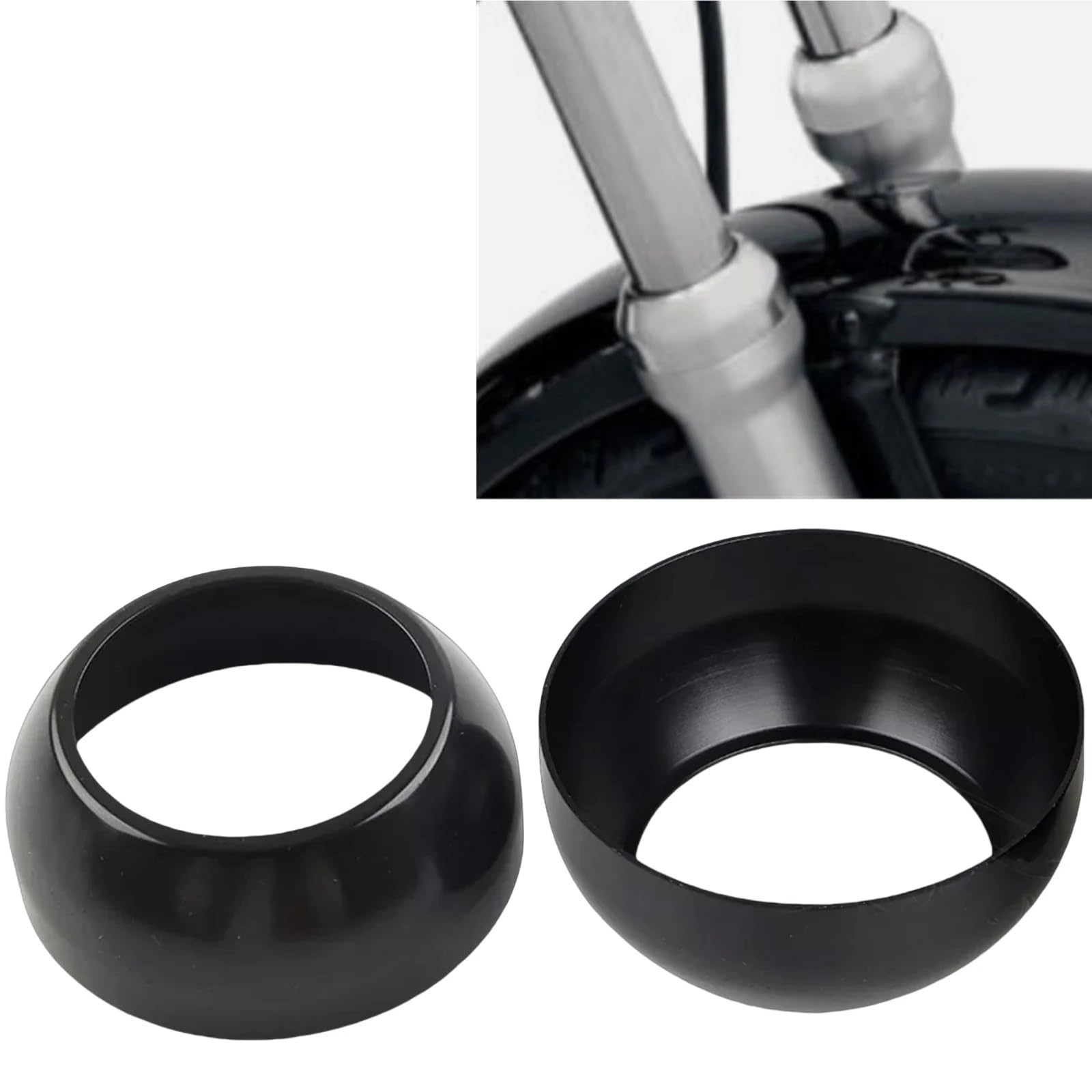 Copri Forcella Forcelle Moto,Forcella Anteriore I Tappo di Protezione per Tubo Forcella Anteriore per Moto, Adatto per Harley Sportster Dyna FXR FXD