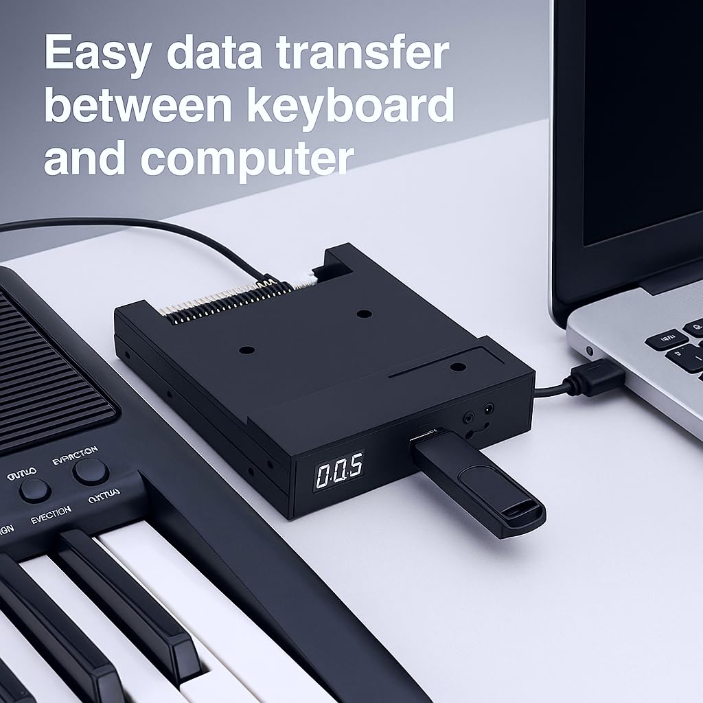 Unidad de disco Floppy-3.5 "1000 Unidad de disquete a simulación de emulador USB para teclado musical
