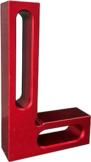 Lkonwee 90 Degree Mini Positioning Square, Small Pocket Right Angle Clamps Woodworking Carpenter Tool, Check Square on Carpenter Cutting Tools (Red)