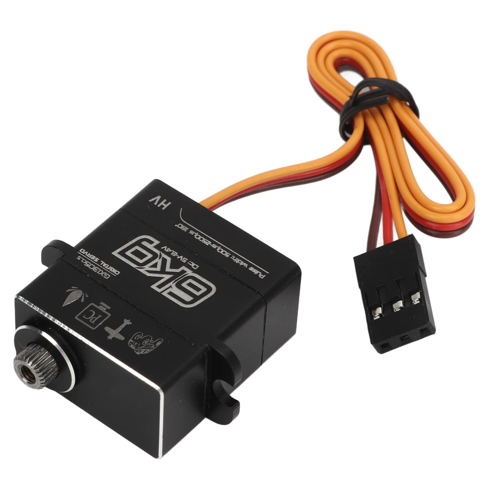 Serwo Sterujące RC, Serwo Cyfrowe 6KG w Całości z Metalu o Wysokiej Wodoodporności łatwa Instalacja Serwo dla AXIAL dla SCX24 1/24 RC Car