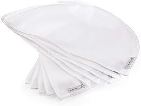 Hangerworld 20 White Shoulder Covers with Wide Side Gusset Shoulder Protective Covers Clothes Bell