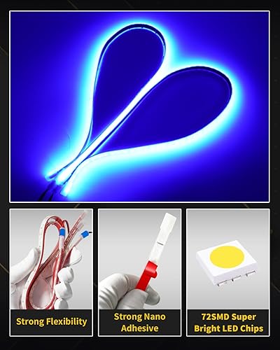 Miniatura 5 de Tira de luz LED azul marino para pesca nocturna, cubierta de cortesía, iluminación de cabina para pontón Jon, barco, kayak, motor, bote bajo,