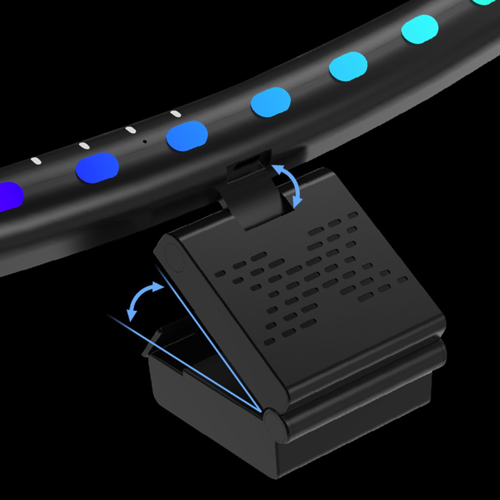 Ausla Barra di Luce per Monitor 2 in 1 RGB, Design Curvo con Retroilluminazione a 7 Colori, Sincronizzazione Musicale e Controlli Touch, per Scrivania da Gioco, Protezione per gli