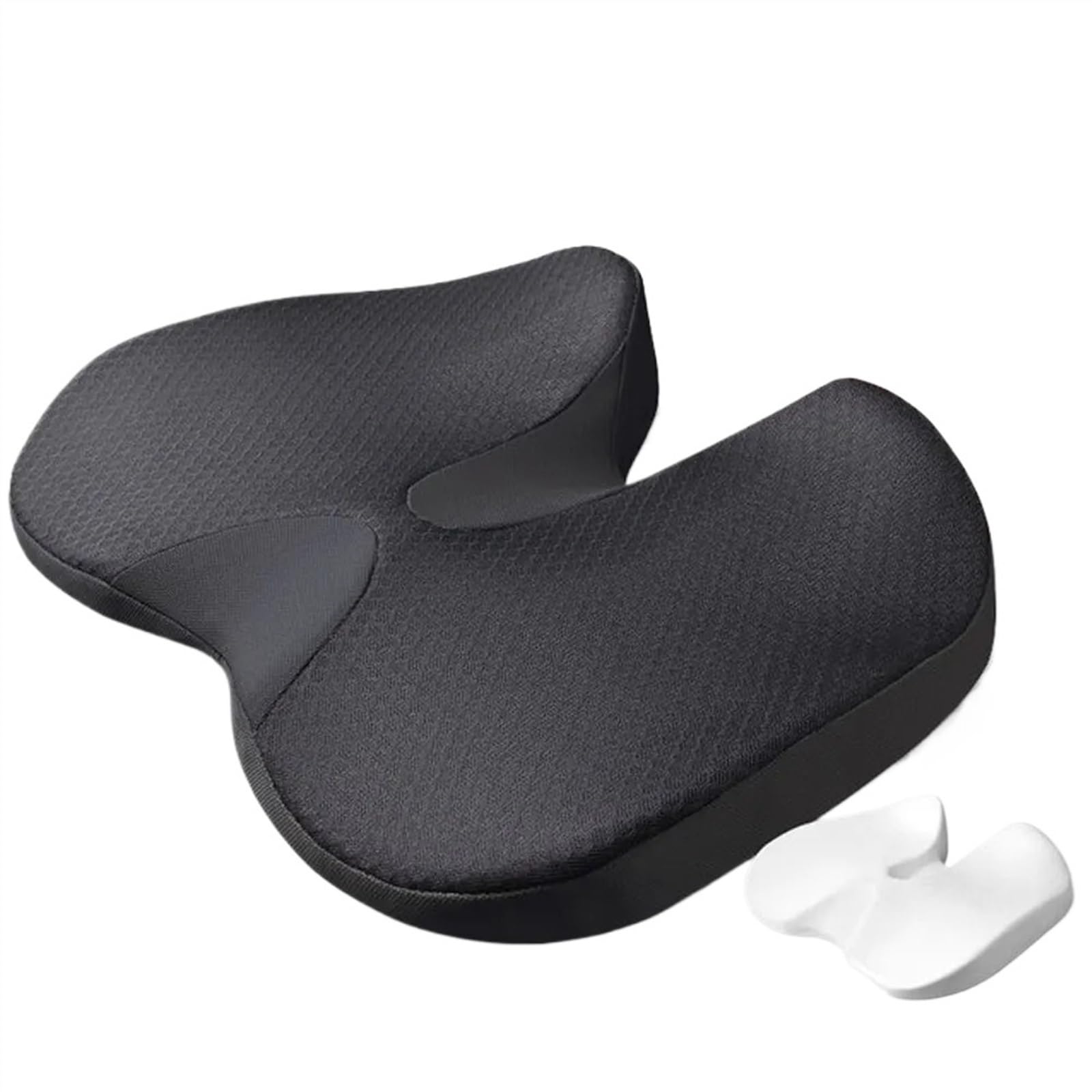 Cojín de Asiento Cojín ortopédico de Espuma viscoelástica para próstata, coxis, ciática, Alivio del Dolor, Silla cómoda, Asiento de Coche Cojin Antiescaras(A)