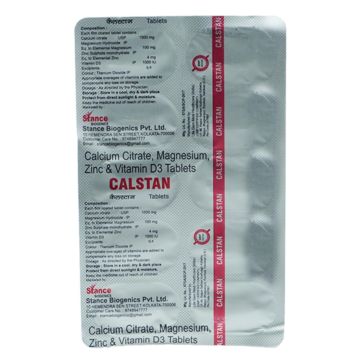 Calstan - Strip of 10 Tablets