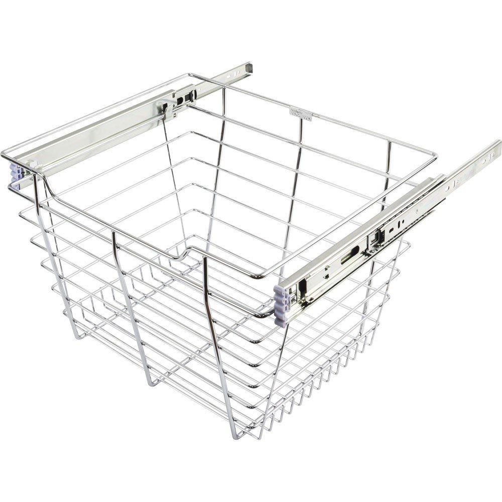 Hardware Resources Chrome Closet Pullout Basket 14
