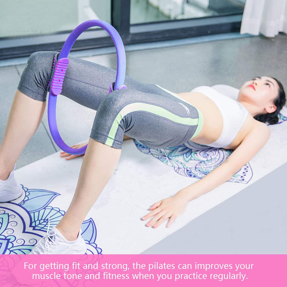 Pilates-Ring-Kreis, leichte und langlebige Schaumstoff-Griffe, Pilates-Ausrüstung für Damen, Innenbein-Oberschenkeltraining