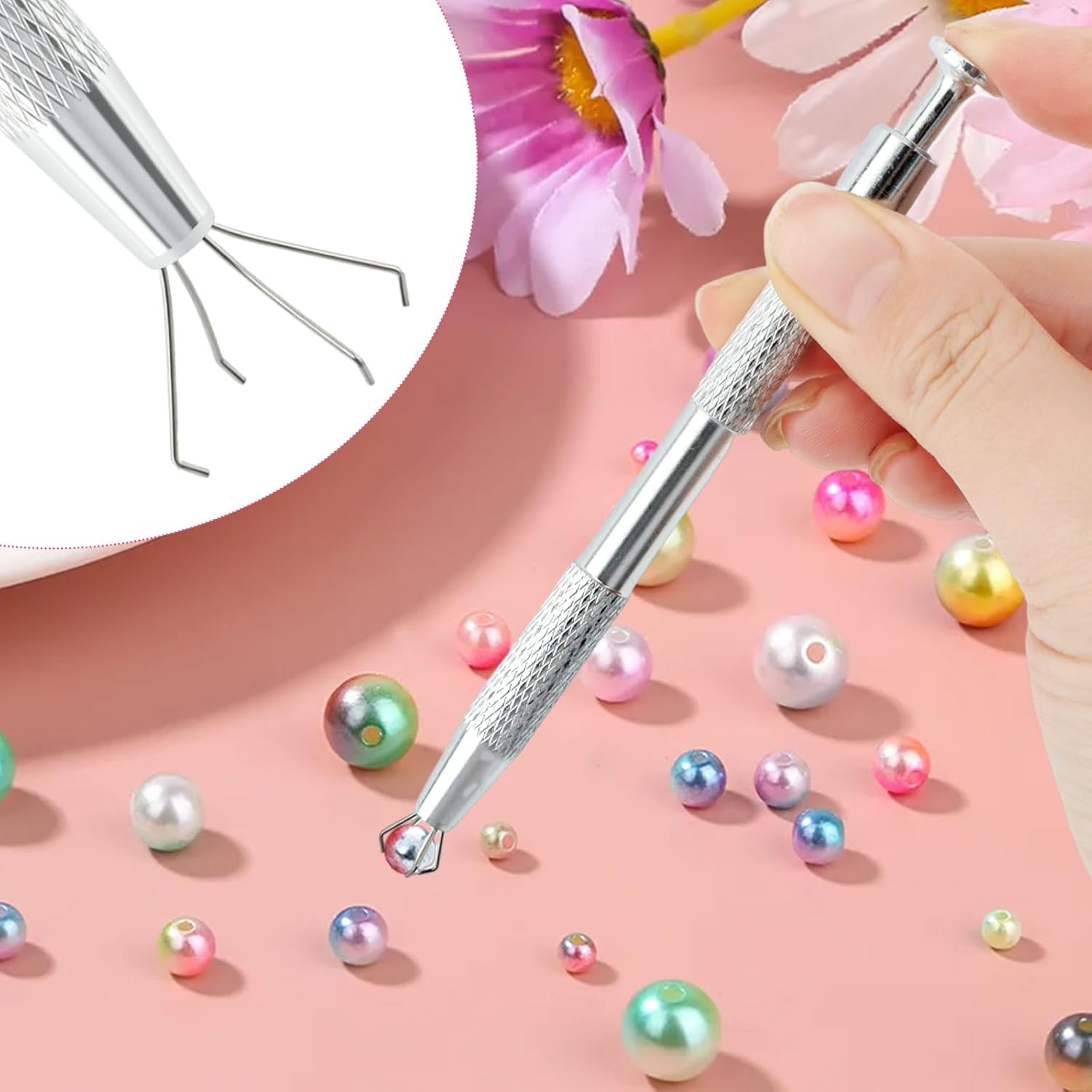 5PCS Sprinkles Tool for Cake Decorating Tweezers,Jewelry Making Tweezers,Sprinkles Pen Grabber with 4 Claws,Shovel Head Sprinkle Spoon,Cake Tweezers for Cookie Cupcake Decorating