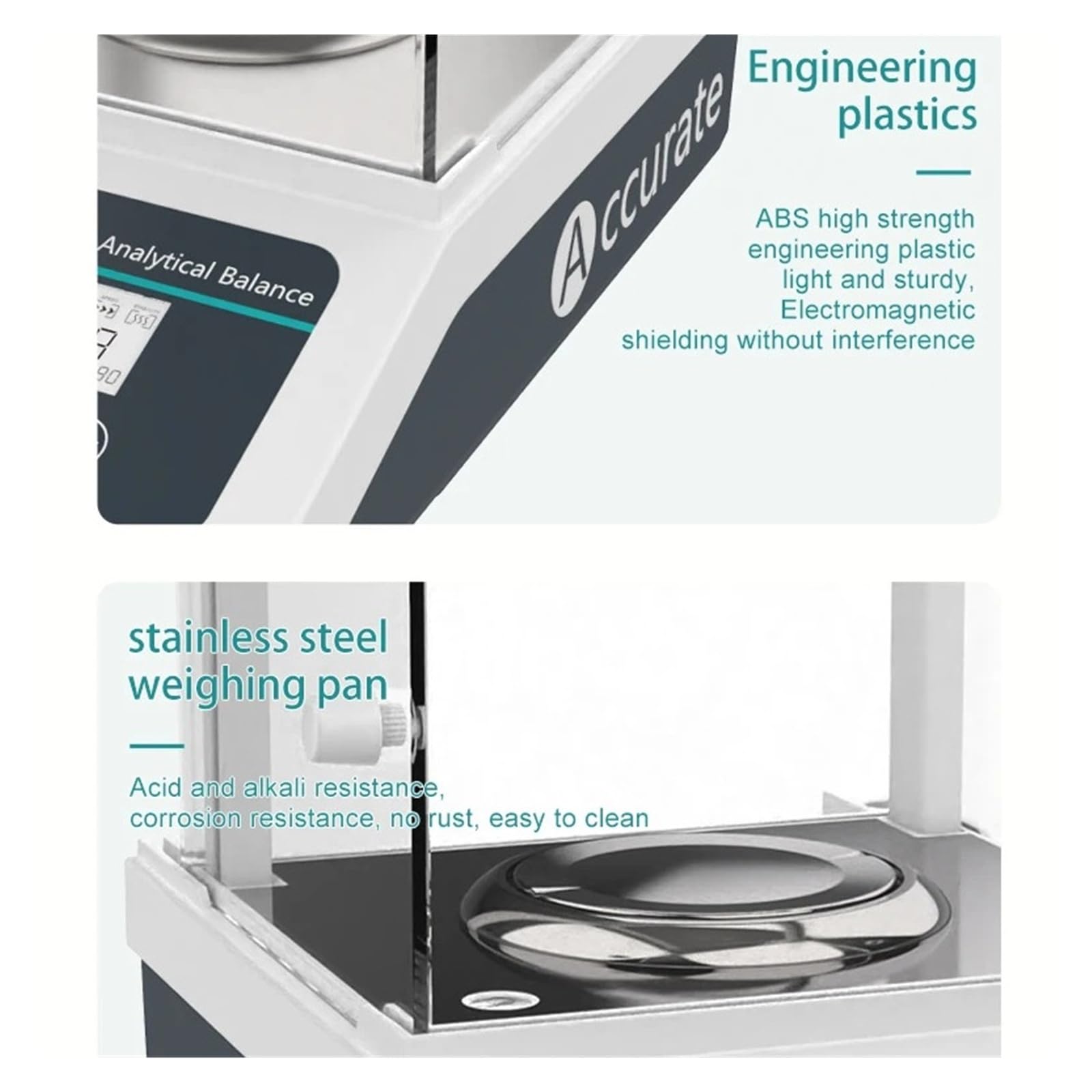 Básculas de laboratorio Balanza analítica Microbalanza digital Balanza electrónica de precisión 120 g 220 g Rango 0,0001 g Resolución Respuesta precisa(FA1204(120g 0.1mg))