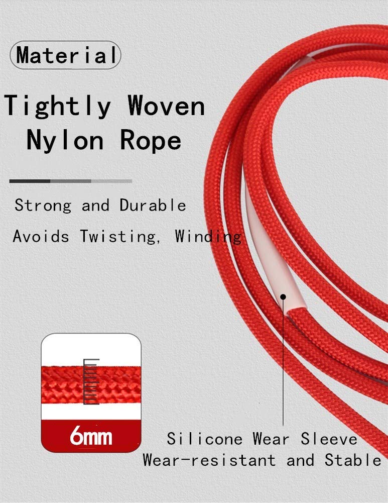 Jump Ropes, Weighted Jump Rope Adjustable Rope Aerobic Ćwiczenia Unisex Tangle-Free Skipping Ropes Fitness Squipment with Foam Handles (niebieski, 380g)